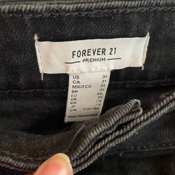 Black Ripped Skinny Jeans Forever 21 - Picture 3 of 4
